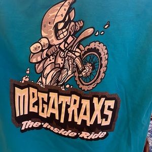 Motor Cross racing tshirt MEGATRAXS by Goldman mens small.